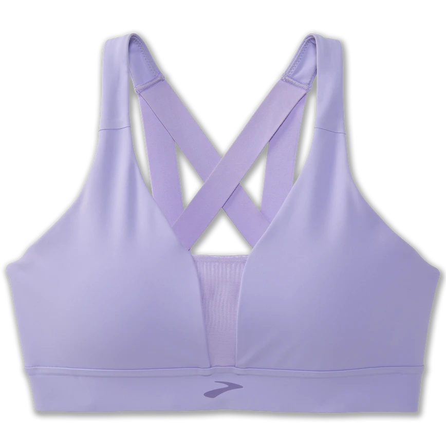 BROOKS Women's Drive Plunge Run Bra (554 - Violet Dash) 3 BROOKS Women's Drive Plunge Run Bra (554 - Violet Dash)