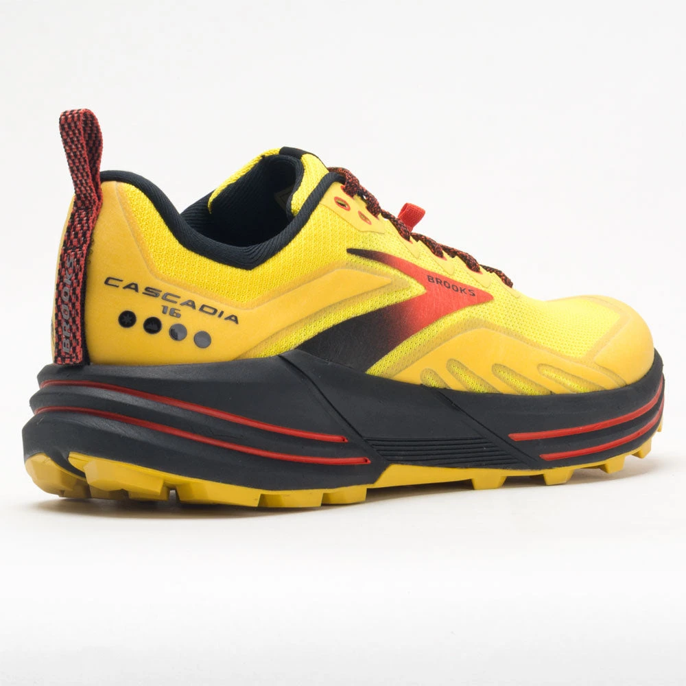 Brooks Cascadia 16 Men's Yellow/Black/Grenadine 8 Brooks Cascadia 16 Men's Yellow/Black/Grenadine - Image 6