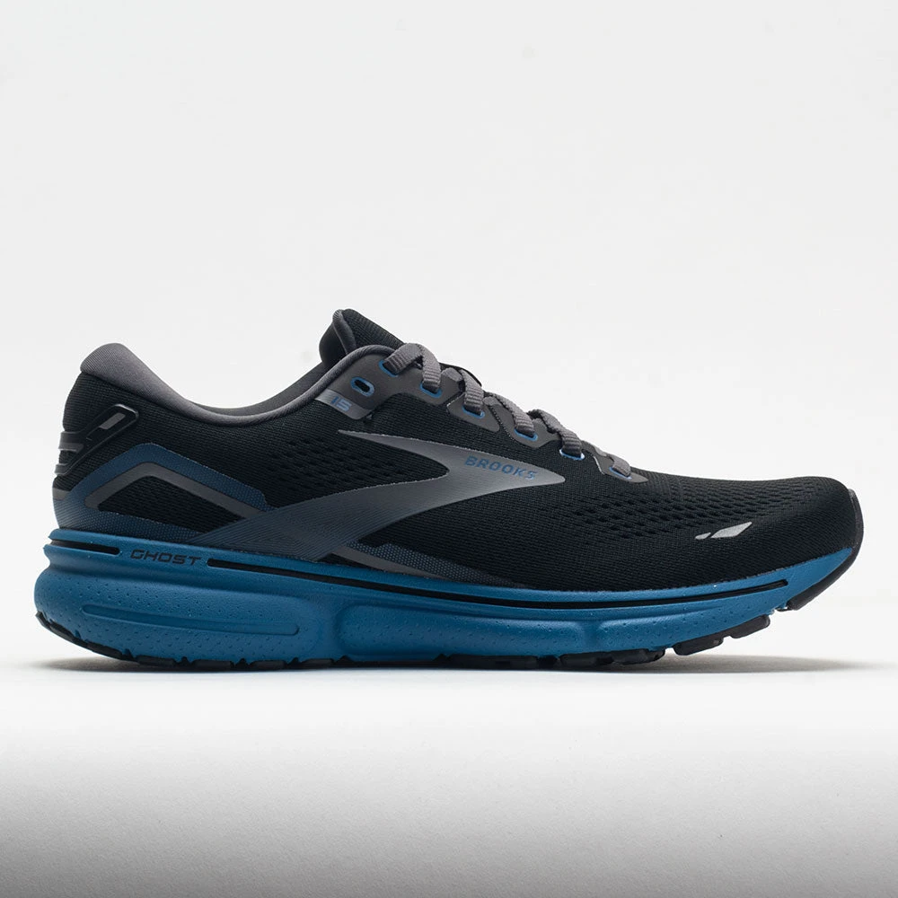 Brooks Ghost 15 Men's Black/Blackeded Pearl/Blue 3 Brooks Ghost 15 Men's Black/Blackeded Pearl/Blue