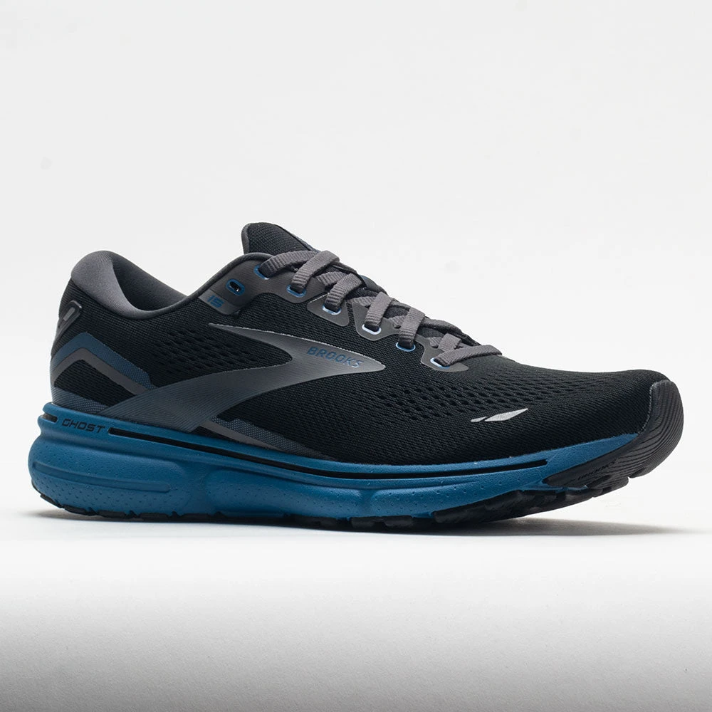 Brooks Ghost 15 Men's Black/Blackeded Pearl/Blue 7 Brooks Ghost 15 Men's Black/Blackeded Pearl/Blue - Image 5