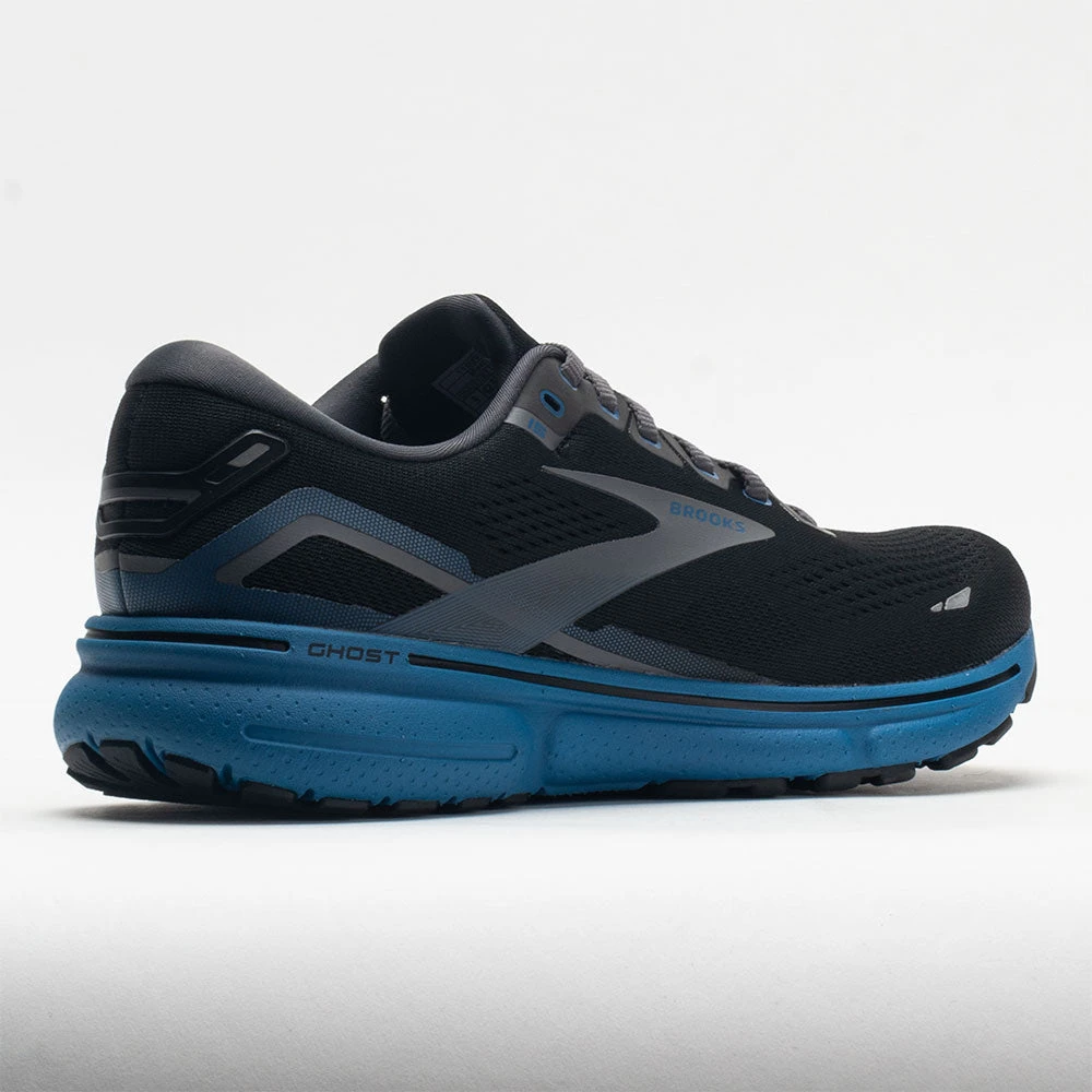 Brooks Ghost 15 Men's Black/Blackeded Pearl/Blue 8 Brooks Ghost 15 Men's Black/Blackeded Pearl/Blue - Image 6