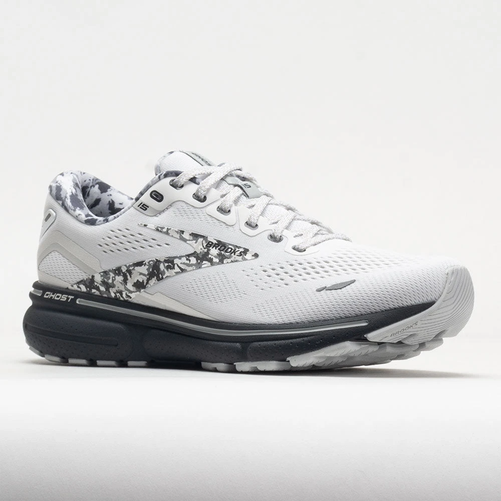 Brooks Ghost 15 Men's White/Ebony/Oyster 7 Brooks Ghost 15 Men's White/Ebony/Oyster - Image 5