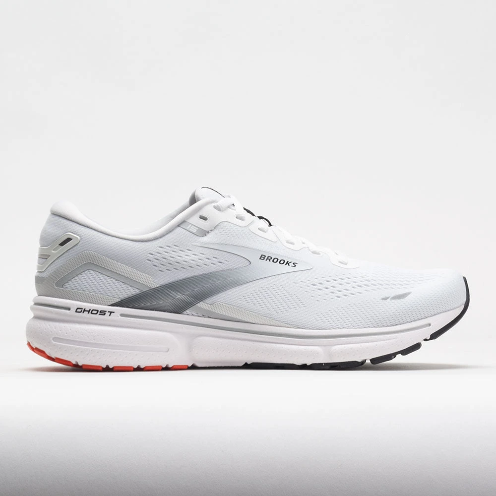 Brooks Ghost 15 Men's White/Black/Flame 3 Brooks Ghost 15 Men's White/Black/Flame