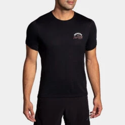 Brooks Distance Graphic Short Sleeve Men's 27 Brooks Distance Graphic Short Sleeve Men's -Brooks 056934 013 1