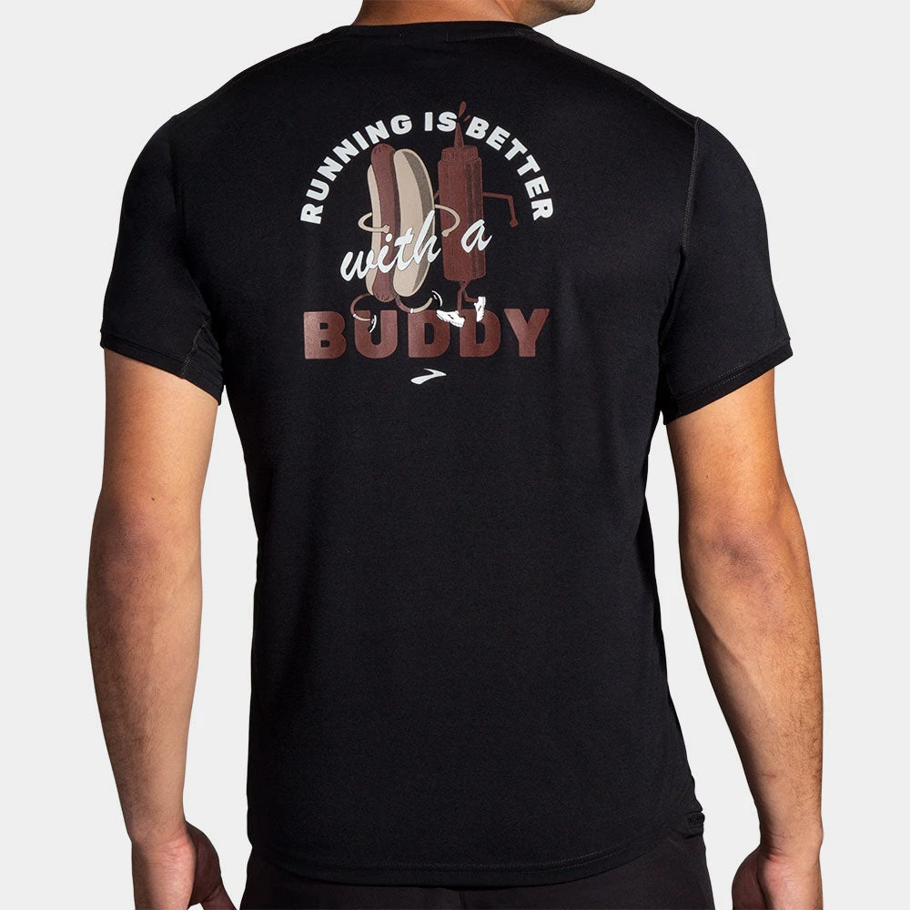 Brooks Distance Graphic Short Sleeve Men's 9 Brooks Distance Graphic Short Sleeve Men's - Image 7