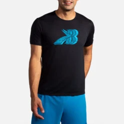 Brooks Distance Graphic Short Sleeve Men's 31 Brooks Distance Graphic Short Sleeve Men's -Brooks 056934 043 1