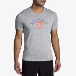 Brooks Distance Graphic Short Sleeve Men's 33 Brooks Distance Graphic Short Sleeve Men's -Brooks 056934 058 1