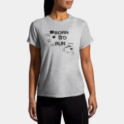 Brooks Distance Graphic Short Sleeve Spring 2022 Women's -Brooks 057202 084 1