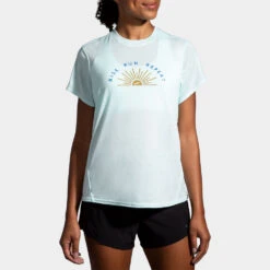 Brooks Distance Graphic Short Sleeve Spring 2022 Women's -Brooks 057202 430 1