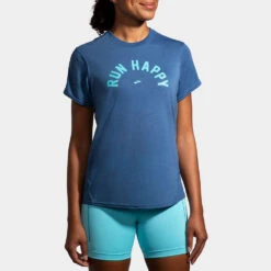 Brooks Distance Graphic Short Sleeve Spring 2022 Women's -Brooks 057202 452 1