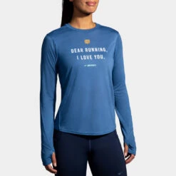 Brooks Distance Graphic Long Sleeve Women's -Brooks 057244 406 1