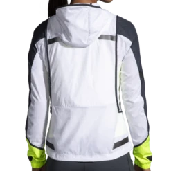 BROOKS Women's Run Visible Convertible Jacket (134 - White/Asphalt/Nightlife) -Brooks 0BE7E9A6 DF32 4E2A 9020 F18F33F027A4