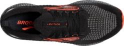 BROOKS Men's Levitate Stealthfit 6 (090 - Black/Spicy Orange) -Brooks 0C25E50D 7276 410A AC23 441EDA88B7E0