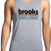 Men's Distance Tank 2.0 (061 - Heather Ash/Brooks Track Stripe)
