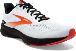 BROOKS Men's Launch 8 (198 - White/Black/Red Clay) -Brooks 110358 198 A Launch 8