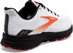 BROOKS Men's Launch 8 (198 - White/Black/Red Clay) -Brooks 110358 198 H Launch 8