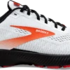 BROOKS Men's Launch 8 (198 - White/Black/Red Clay) -Brooks 110358 198 L Launch 8
