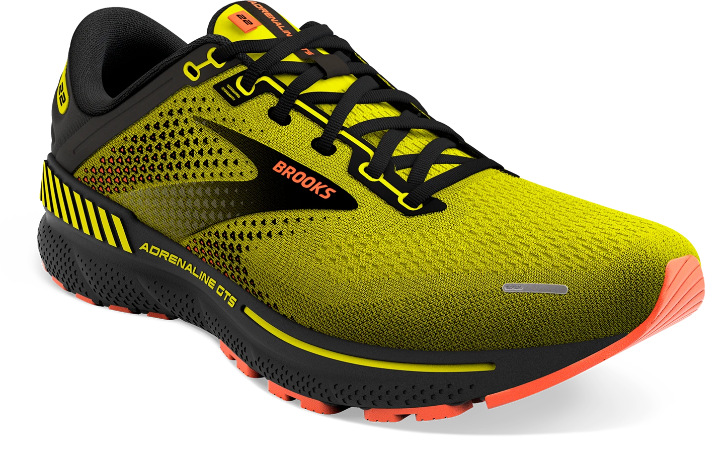 BROOKS Men’s Adrenaline GTS 22 (736 - Nightlife/Black/Flame) 5 BROOKS Men’s Adrenaline GTS 22 (736 - Nightlife/Black/Flame) - Image 3