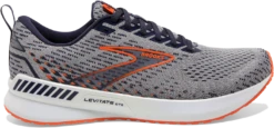 BROOKS Men's Levitate 5 GTS (034 - Grey/Peacoat/Flame)