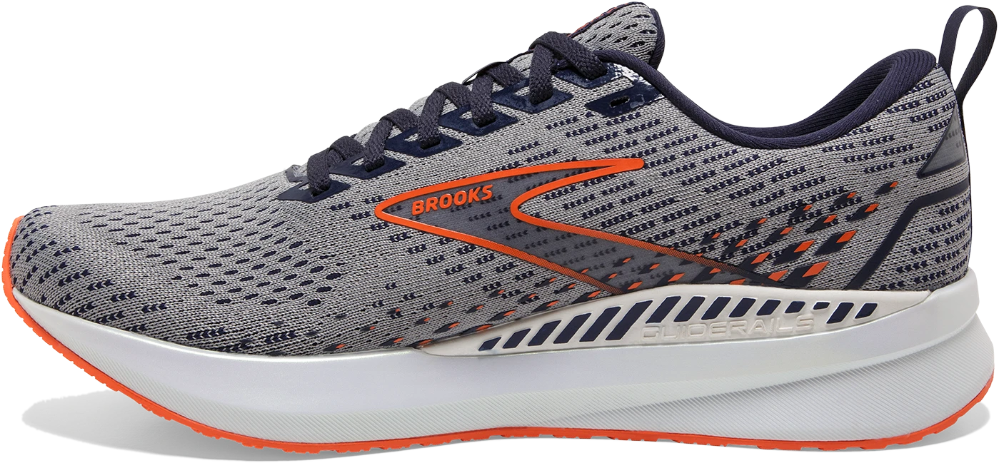 BROOKS Men's Levitate 5 GTS (034 - Grey/Peacoat/Flame) 4 BROOKS Men's Levitate 5 GTS (034 - Grey/Peacoat/Flame) - Image 2