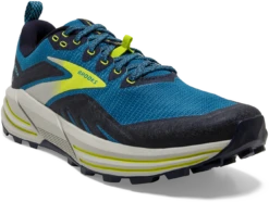 BROOKS Men's Cascadia 16 (469 - Mykonos Blue/Peacoat/Lime) -Brooks 110376 469 A Cascadia 16