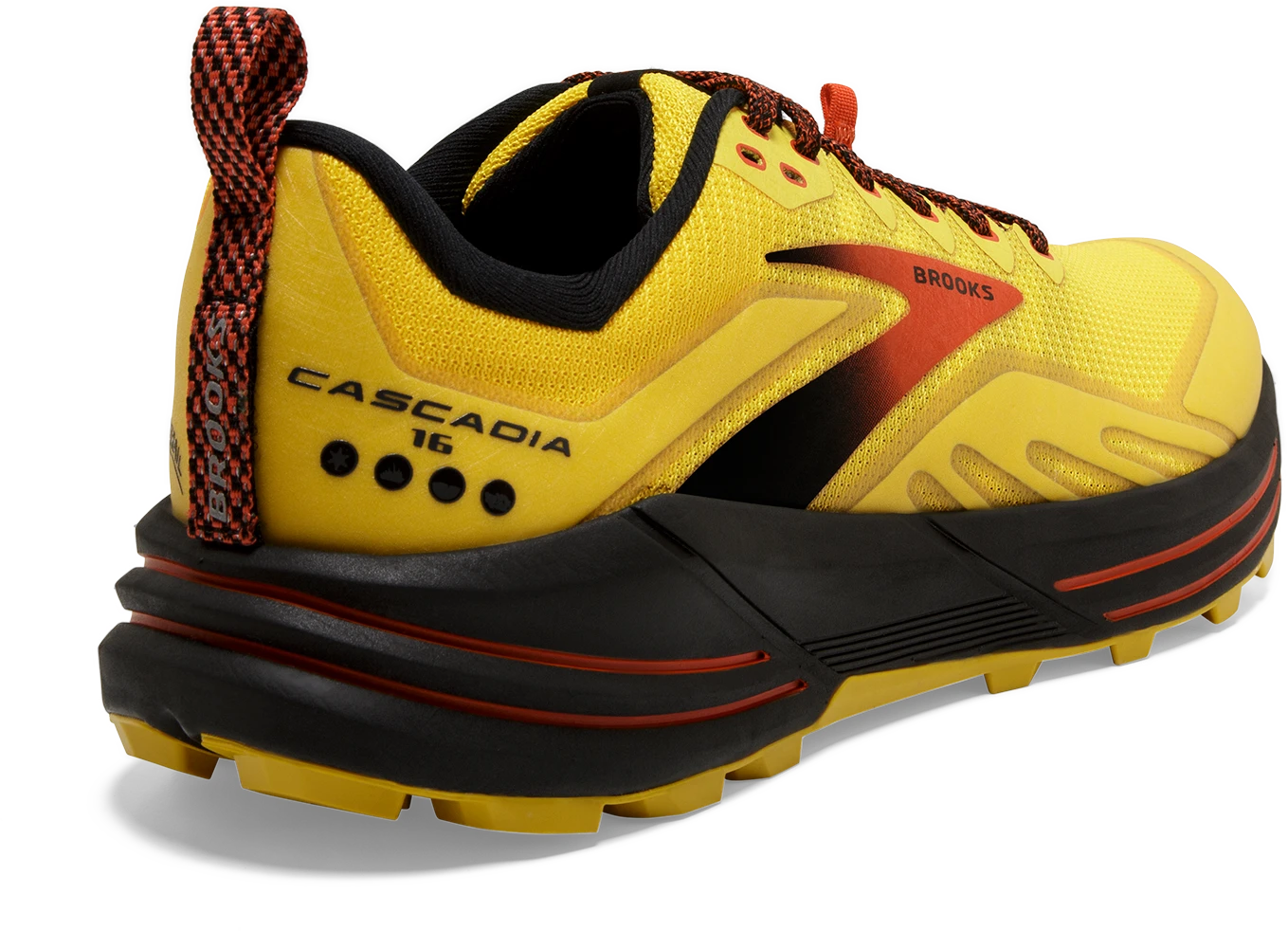 BROOKS Men's Cascadia 16 (745 - Yellow/Black/Grenadine) 6 BROOKS Men's Cascadia 16 (745 - Yellow/Black/Grenadine) - Image 4