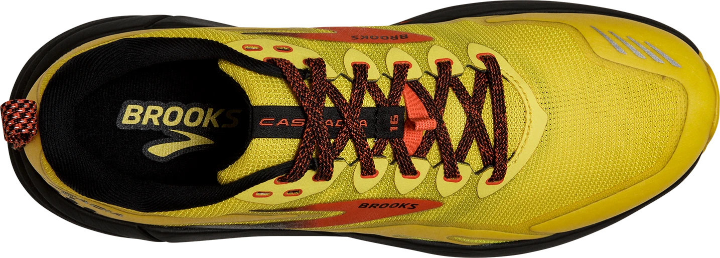 BROOKS Men's Cascadia 16 (745 - Yellow/Black/Grenadine) 7 BROOKS Men's Cascadia 16 (745 - Yellow/Black/Grenadine) - Image 5