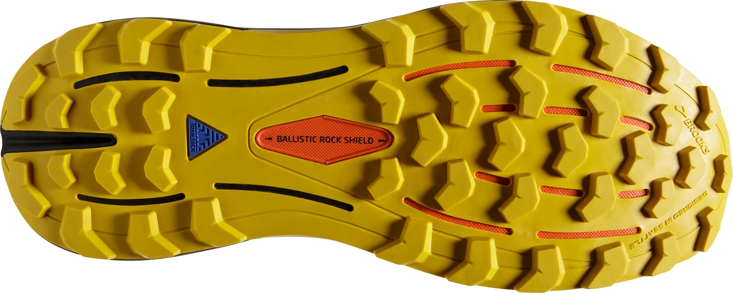 BROOKS Men's Cascadia 16 (745 - Yellow/Black/Grenadine) 8 BROOKS Men's Cascadia 16 (745 - Yellow/Black/Grenadine) - Image 6