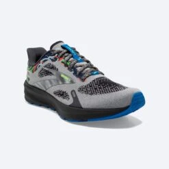 BROOKS Men’s Launch 9 (046 - Ebony/Oyster/Blue) -Brooks 110386 046 a launch 9 mens fast running shoe