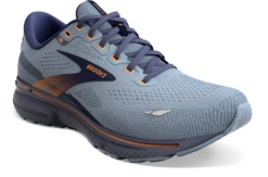 BROOKS Men's Ghost 15 WIDE (025 - Flintstone/Peacoat/Oak) -Brooks 110393 025 A Ghost 15 a248c85f e818 4b8b 8de5 a099b6a1bc58