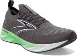 BROOKS Men's Levitate Stealthfit 6 (323 - Blackened Pearl/Green/White) -Brooks 110397 323 A Levitate StealthFit 6