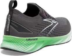 BROOKS Men's Levitate Stealthfit 6 (323 - Blackened Pearl/Green/White) -Brooks 110397 323 H Levitate StealthFit 6