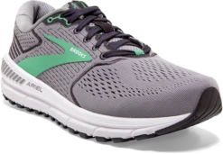 BROOKS Women's Ariel '20 (076 - Alloy/Blackened Pearl/Green) 10 BROOKS Women's Ariel '20 (076 - Alloy/Blackened Pearl/Green) -Brooks 120315 076 A Ariel 20