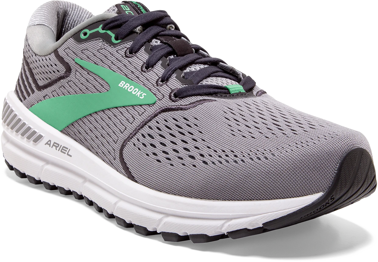 BROOKS Women's Ariel '20 (076 - Alloy/Blackened Pearl/Green) 5 BROOKS Women's Ariel '20 (076 - Alloy/Blackened Pearl/Green) - Image 3