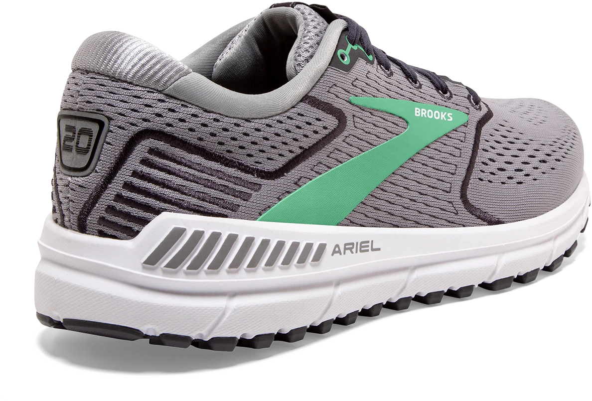 BROOKS Women's Ariel '20 (076 - Alloy/Blackened Pearl/Green) 6 BROOKS Women's Ariel '20 (076 - Alloy/Blackened Pearl/Green) - Image 4