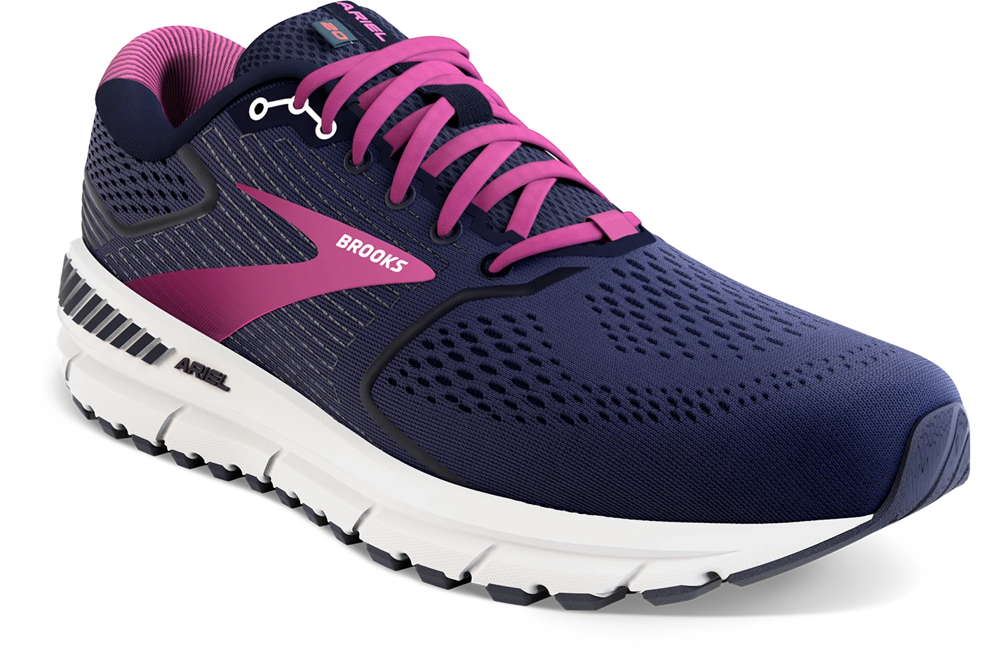 BROOKS Women's Ariel '20 (491 - Peacoat/Vivid Viola/White) 5 BROOKS Women's Ariel '20 (491 - Peacoat/Vivid Viola/White) - Image 3