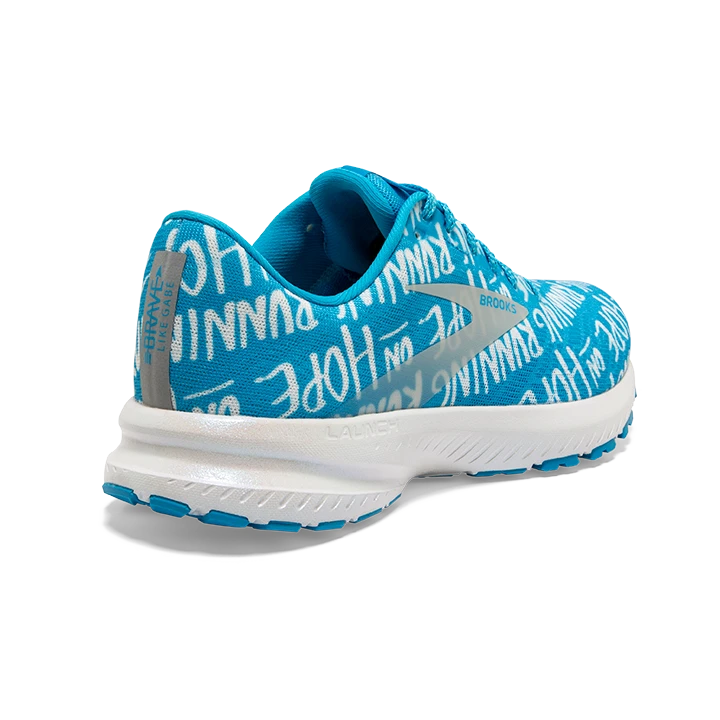 BROOKS Women's Launch 7 “Brave Like Gabe” (406 - Blue/white) 7 BROOKS Women's Launch 7 “Brave Like Gabe” (406 - Blue/white) - Image 5