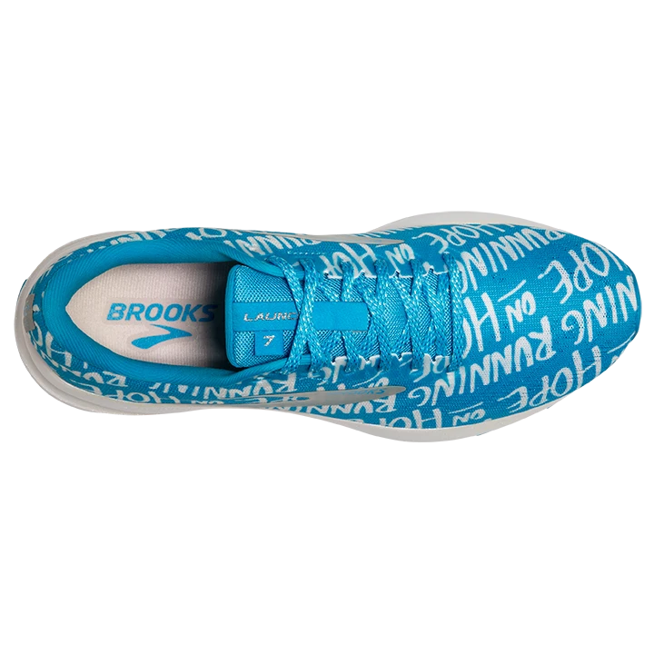BROOKS Women's Launch 7 “Brave Like Gabe” (406 - Blue/white) 9 BROOKS Women's Launch 7 “Brave Like Gabe” (406 - Blue/white) - Image 7