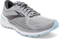 BROOKS Women's Adrenaline GTS 21 (061 - Oyster/Alloy/Light Blue) -Brooks 120329 061 A Adrenaline GTS 21