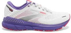 BROOKS Women's Adrenaline GTS 22 (105 - White/Coral/Purple)
