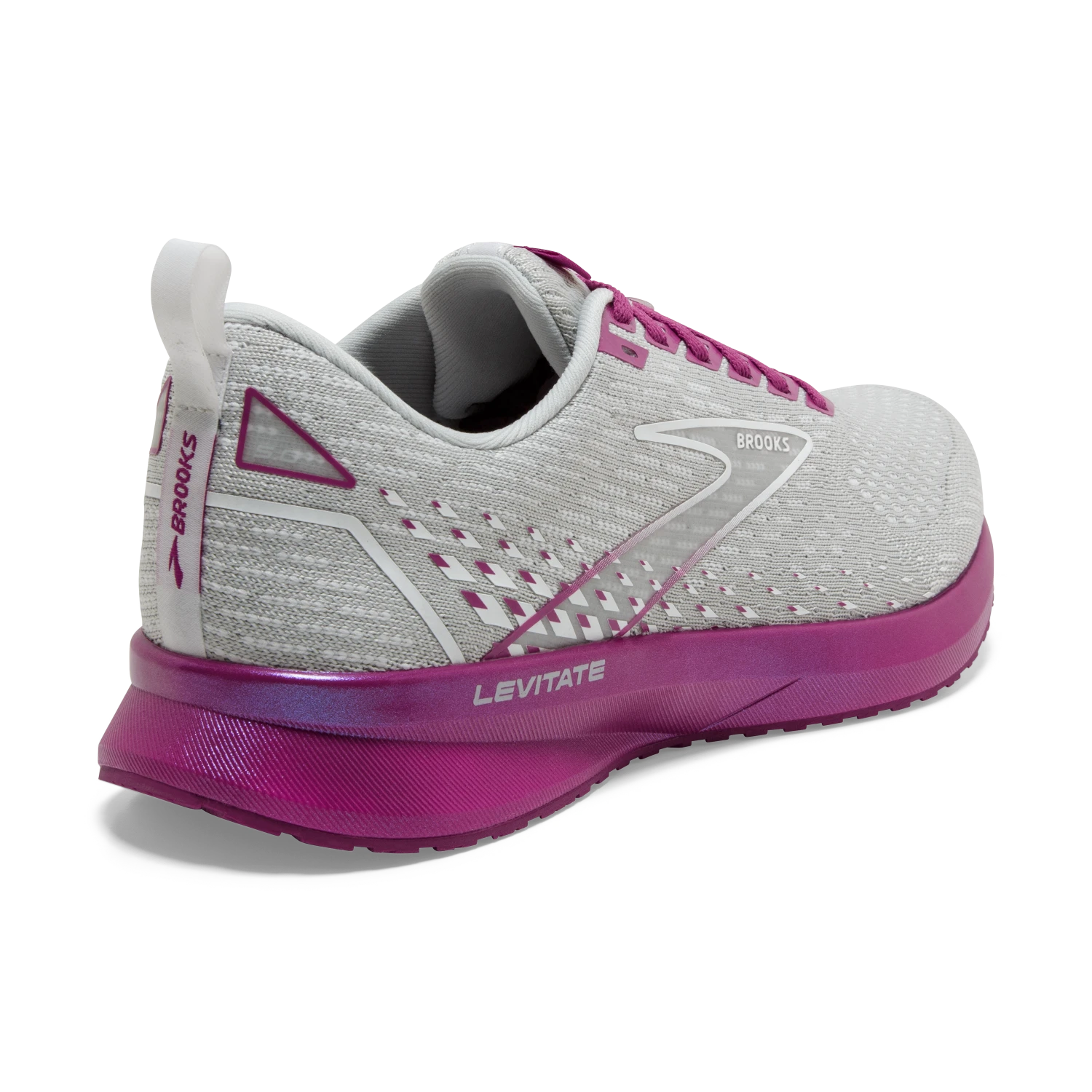 BROOKS Women's Levitate 5 (003 - Grey/Lavender/Baton Rouge) 5 BROOKS Women's Levitate 5 (003 - Grey/Lavender/Baton Rouge) - Image 3