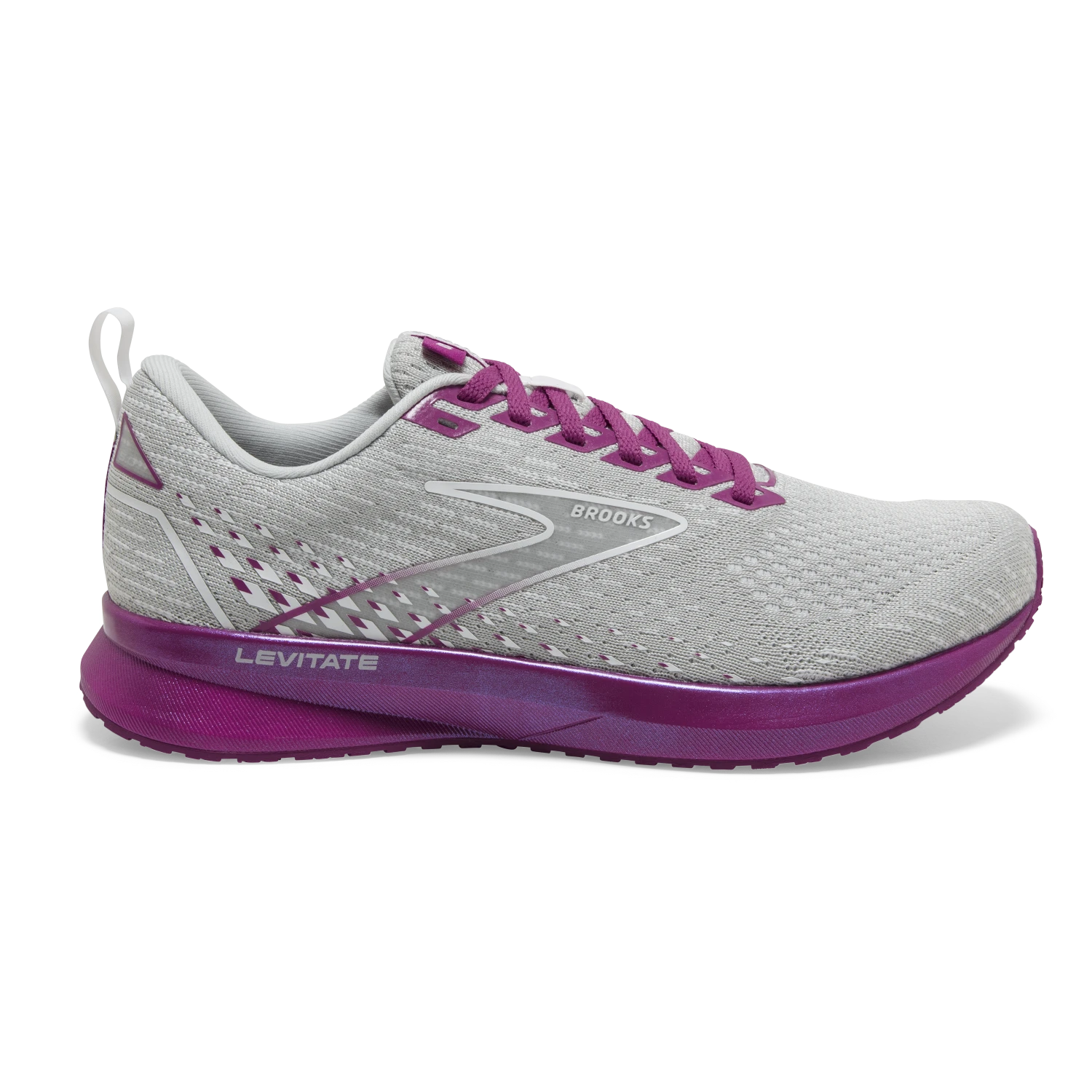 BROOKS Women's Levitate 5 (003 - Grey/Lavender/Baton Rouge) 3 BROOKS Women's Levitate 5 (003 - Grey/Lavender/Baton Rouge)