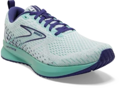 BROOKS Women's Levitate 5 (127 - White/Navy Blue/Yucca) 10 BROOKS Women's Levitate 5 (127 - White/Navy Blue/Yucca) -Brooks 120357 127 A Levitate 5