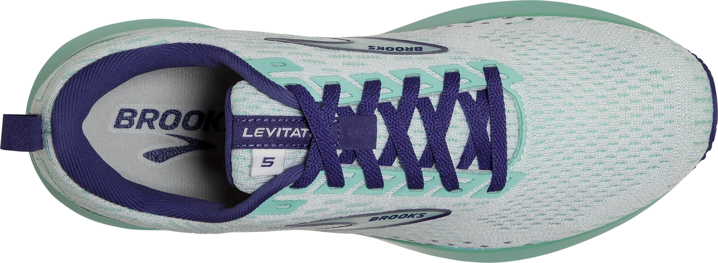 BROOKS Women's Levitate 5 (127 - White/Navy Blue/Yucca) 7 BROOKS Women's Levitate 5 (127 - White/Navy Blue/Yucca) - Image 5
