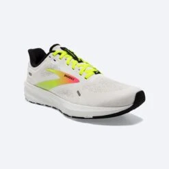 BROOKS Women’s Launch 9 (148 - White/Pink/Nightlife) -Brooks 120373 148 a launch 9 womens fast running shoe