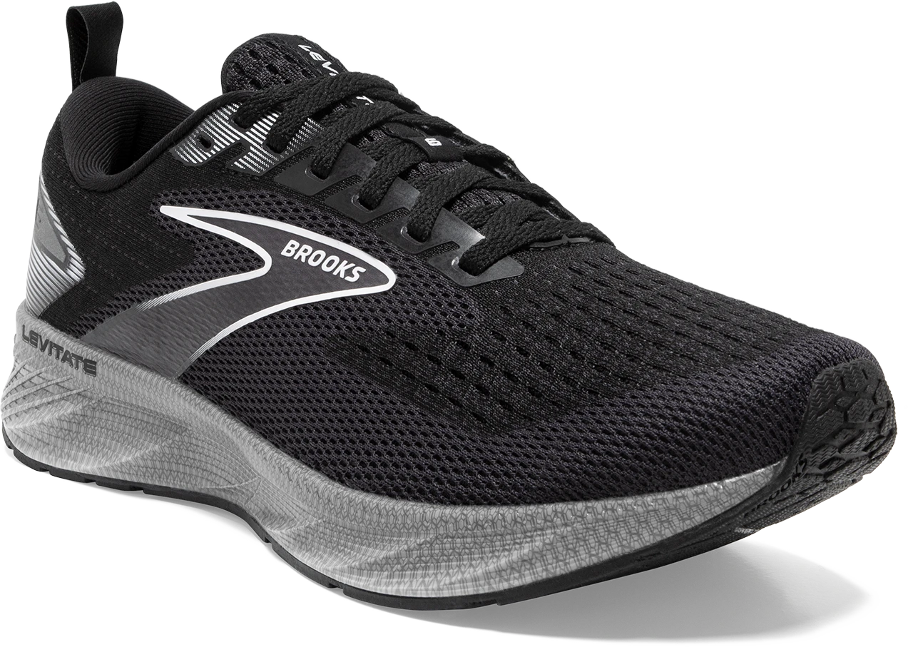 BROOKS Women's Levitate 6 (039 - Black/Blackened Pearl/White) 4 BROOKS Women's Levitate 6 (039 - Black/Blackened Pearl/White) - Image 2