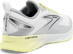 BROOKS Women's Levitate 6 (137 - White/Oyster/Yellow) -Brooks 120383 137 H Levitate 6