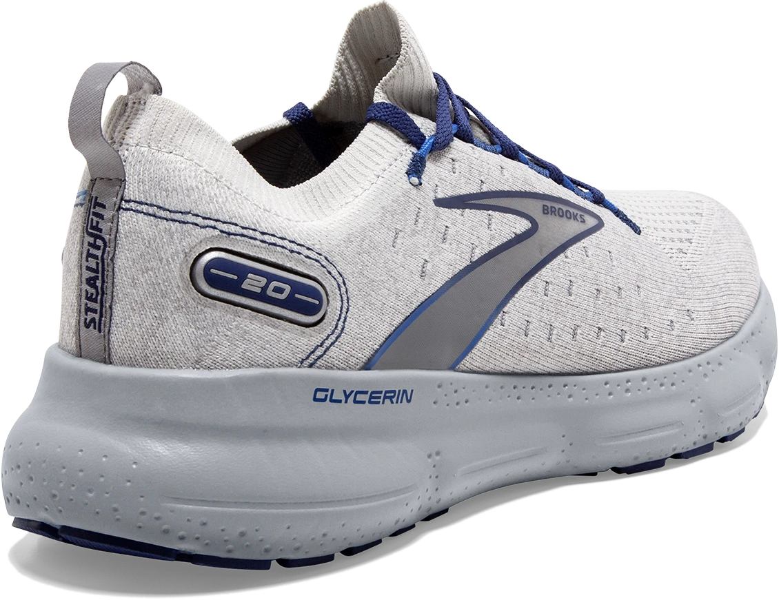 BROOKS Men’s Glycerin Stealthfit 20 (081 - Oyster/Alloy/Blue Depths) 6 BROOKS Men’s Glycerin Stealthfit 20 (081 - Oyster/Alloy/Blue Depths) - Image 4