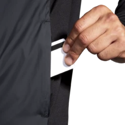 BROOKS Men’s Fusion Hybrid Jacket (001 - Black) -Brooks 211299 001 d2 fusion hybrid jacket mens running jacket