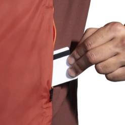 BROOKS Men’s Fusion Hybrid Jacket (681 - Copper/Run Raisin) -Brooks 211299 681 d2 fusion hybrid jacket mens running jacket